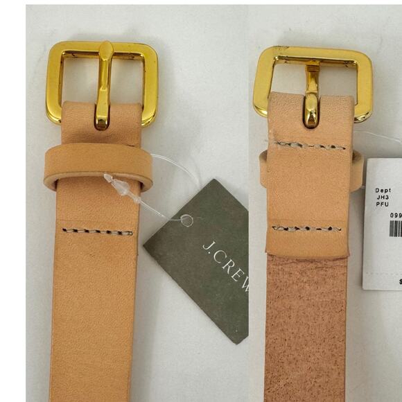 J. Crew Italian Leather Belt Women's Medium NWT Made in USA - Picture 7 of 9
